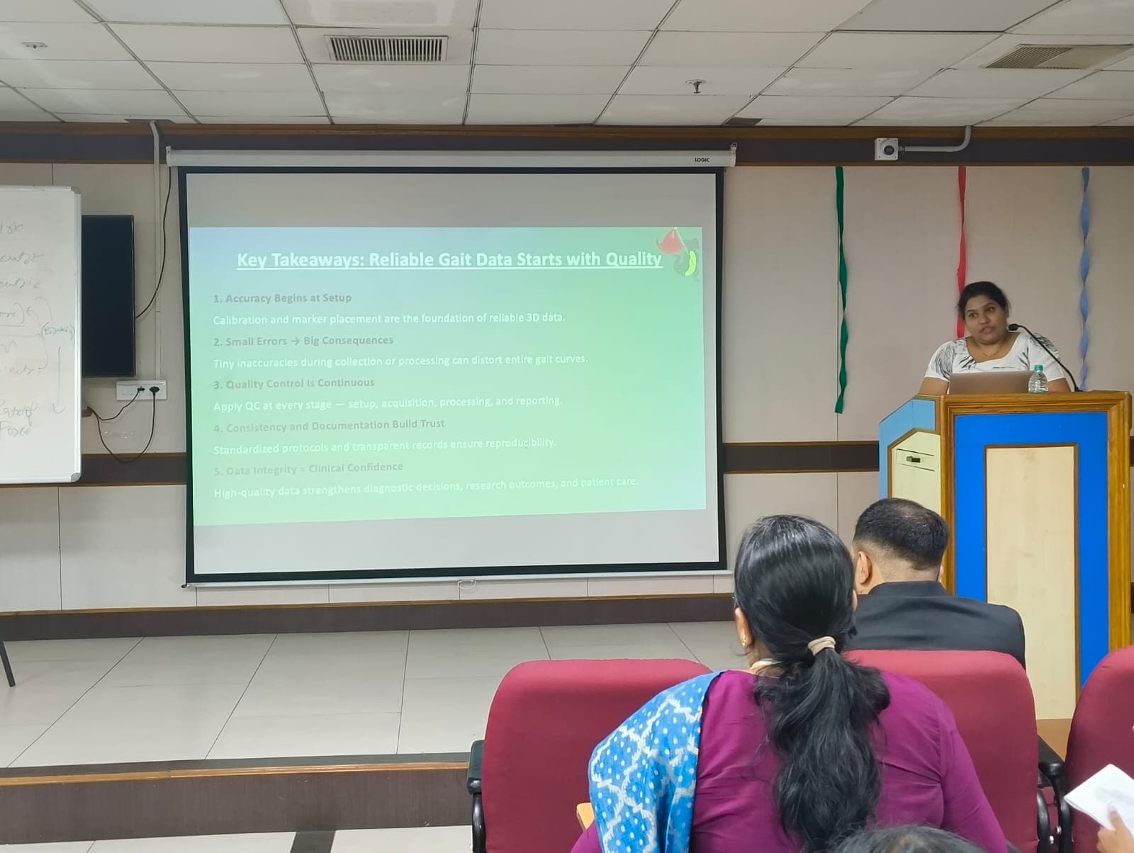 Dr. Mayuri Gad giving a guest lecture at SRM Tamil Nadu